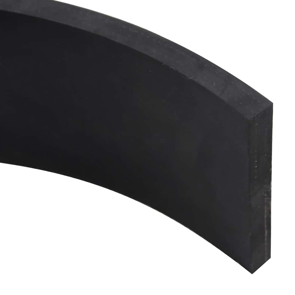 vidaXL Gumowa krawędź do pługa śnieżnego czarna 80x10x1 cm