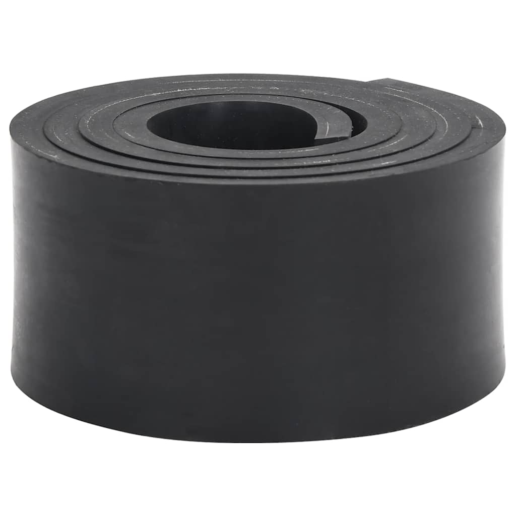 vidaXL Gumowa krawędź do pługa śnieżnego czarna 200x10x1 cm