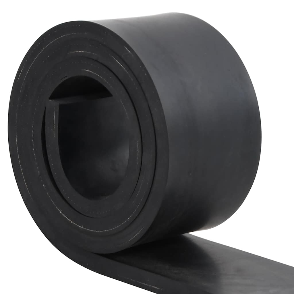 vidaXL Gumowa krawędź do pługa śnieżnego czarna 200x10x1 cm