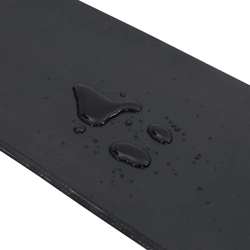 vidaXL Gumowa krawędź do pługa śnieżnego czarna 100x15x1 cm