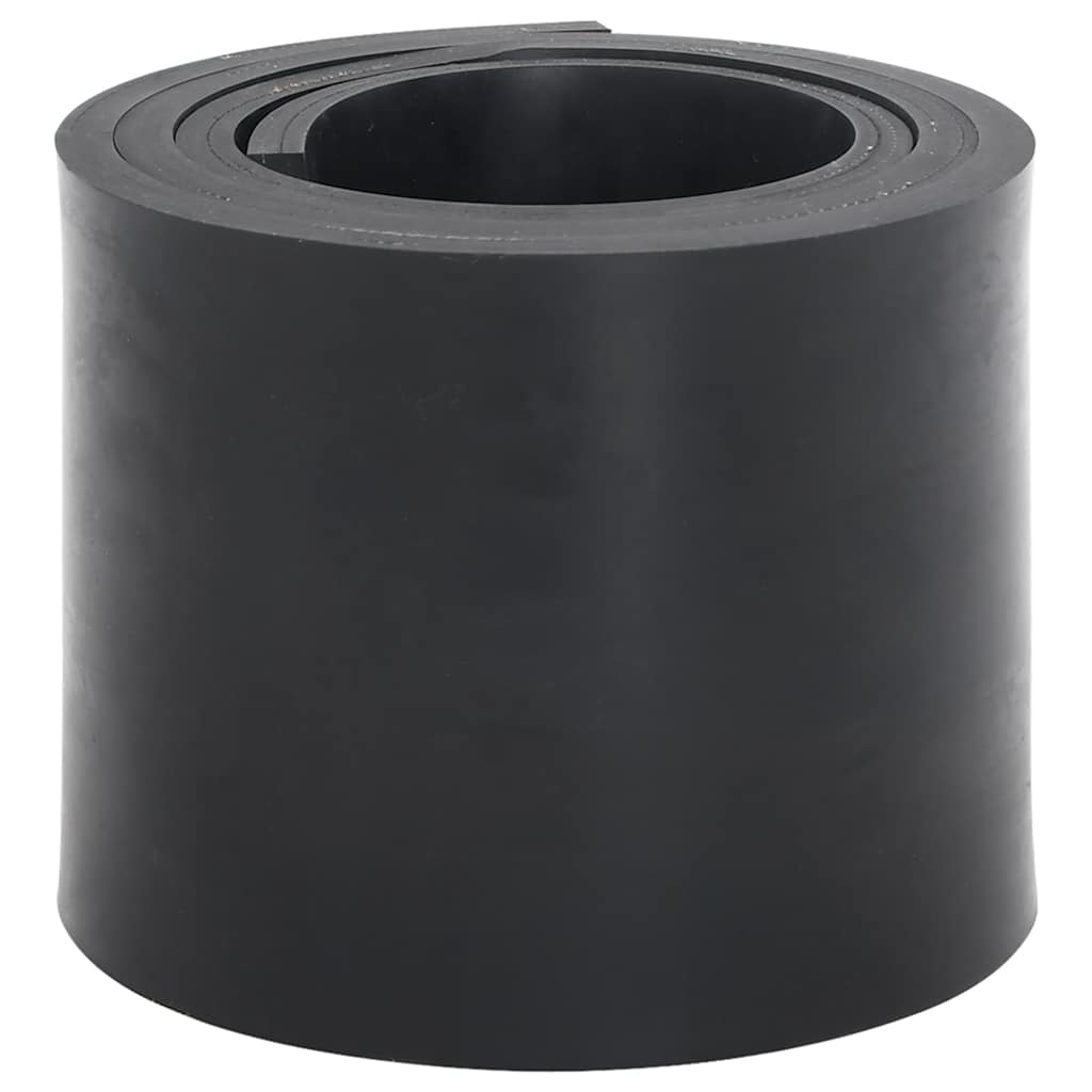 vidaXL Gumowa krawędź do pługa śnieżnego czarna 200x15x1 cm