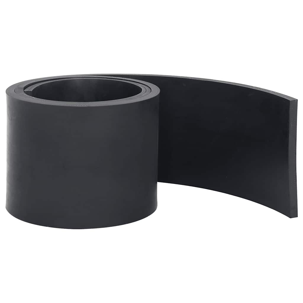 vidaXL Gumowa krawędź do pługa śnieżnego czarna 200x15x1 cm