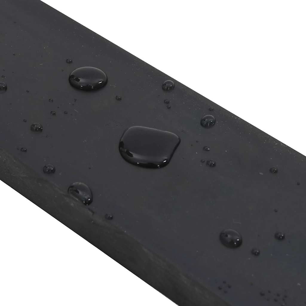 vidaXL Gumowa krawędź do pługa śnieżnego czarna 250x8x2 cm