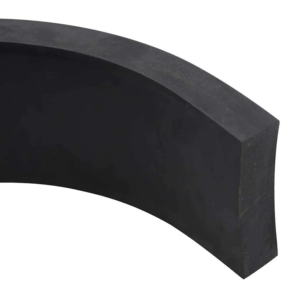 vidaXL Gumowa krawędź do pługa śnieżnego czarna 180x10x2 cm