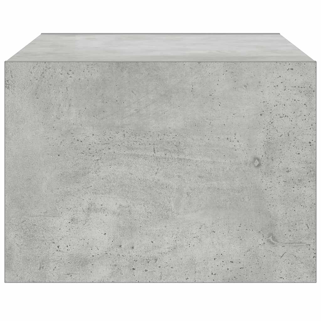 vidaXL Szafka pod TV z oświetleniem LED, szarość betonu, 75x35,5x25 cm