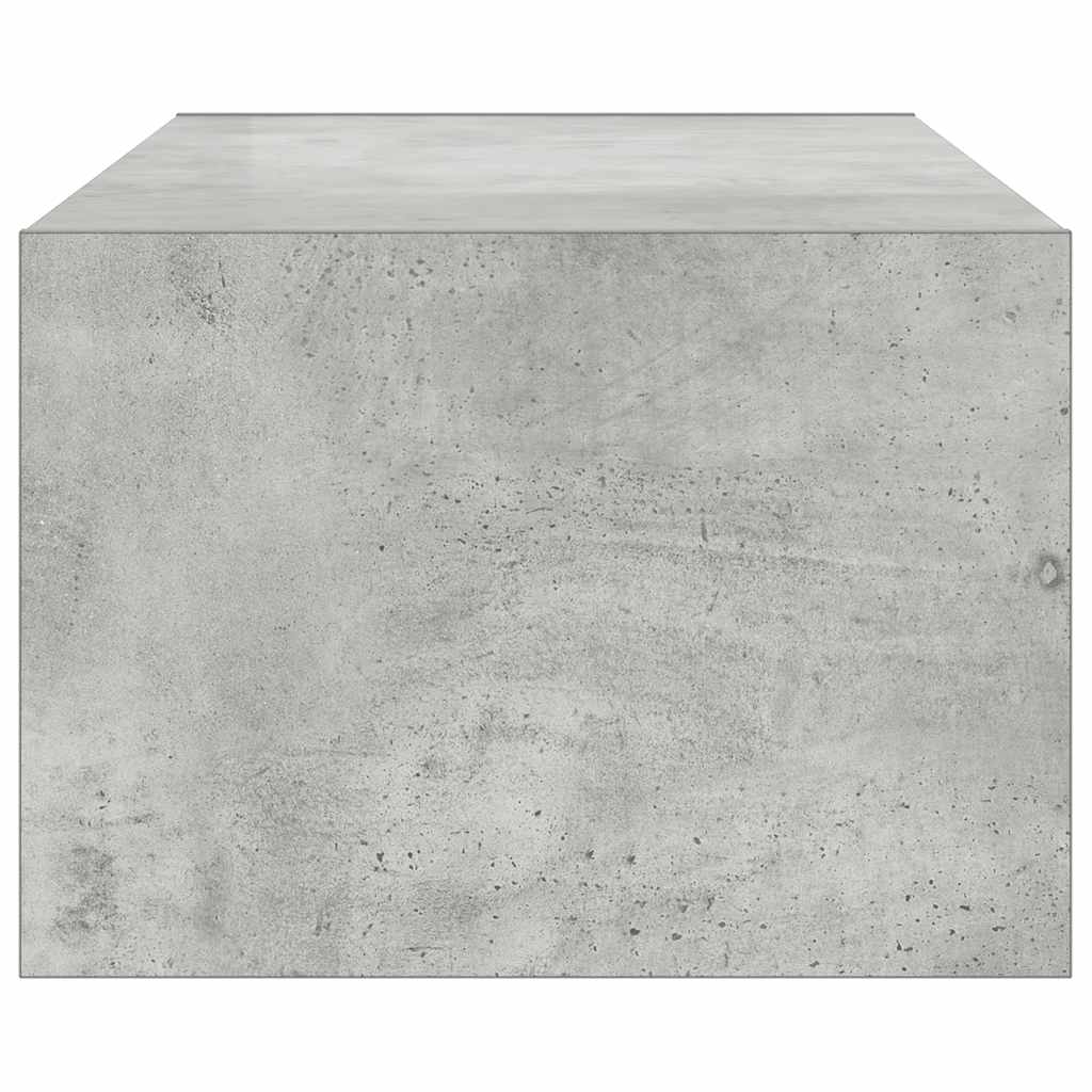 vidaXL Szafka pod TV z LED, szarość betonu, 100x35,5x25 cm