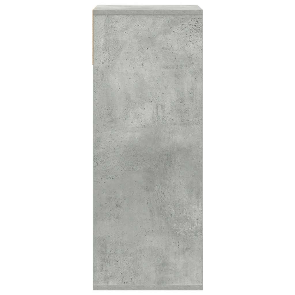 vidaXL Regał, betonowy szary, 34x31x80 cm, materiał drewnopochodny