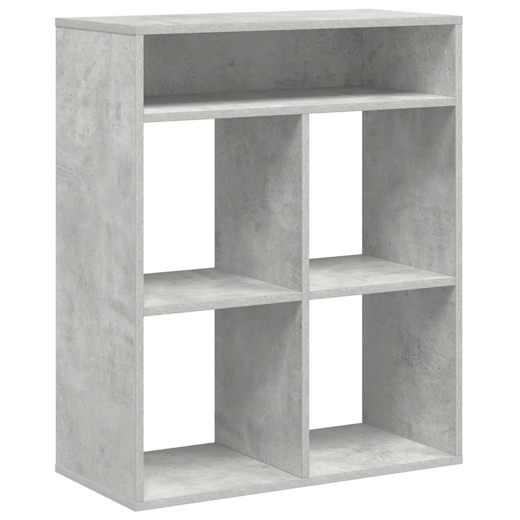 vidaXL Regał, betonowy szary, 66x31x80 cm, materiał drewnopochodny
