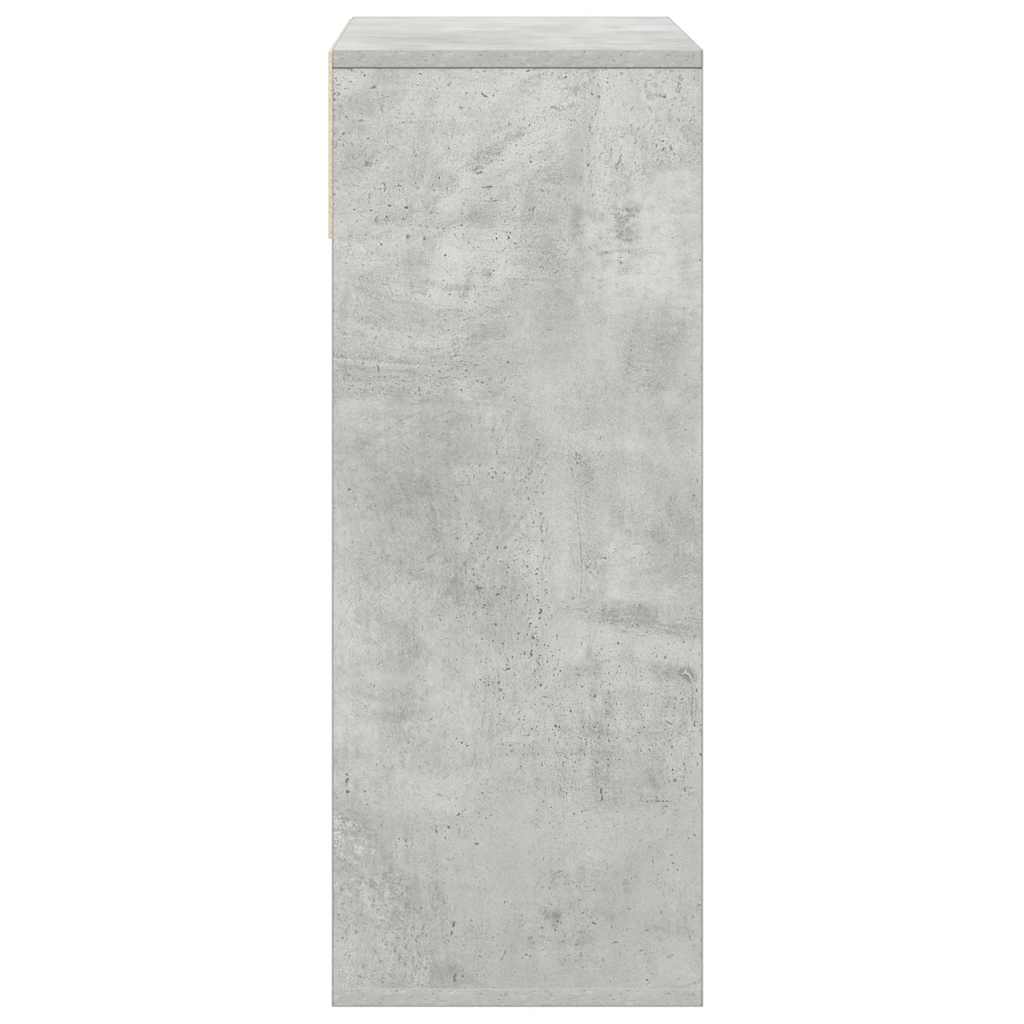 vidaXL Regał, betonowy szary, 66x31x80 cm, materiał drewnopochodny