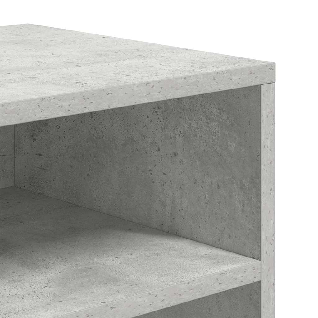 vidaXL Regał, betonowy szary, 66x31x80 cm, materiał drewnopochodny