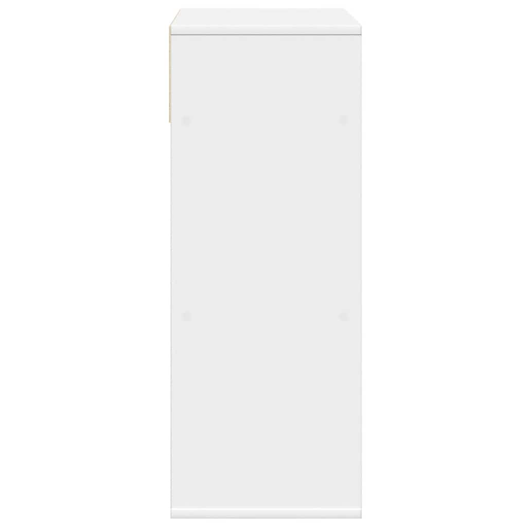 vidaXL Regał na książki, biały, 66x31x80 cm, materiał drewnopochodny