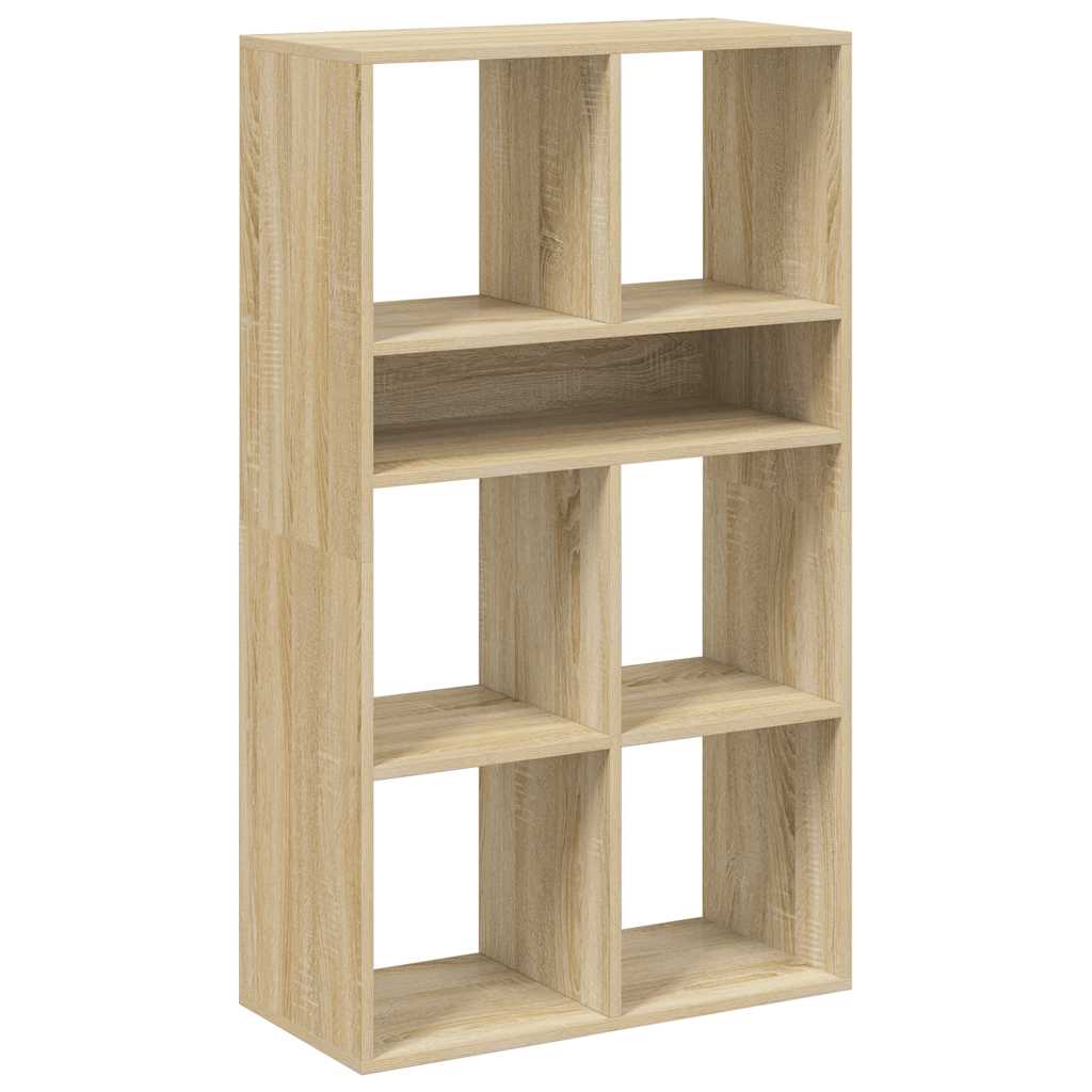 vidaXL Regał na książki, Sonoma Oak, materiał drewnopochodny