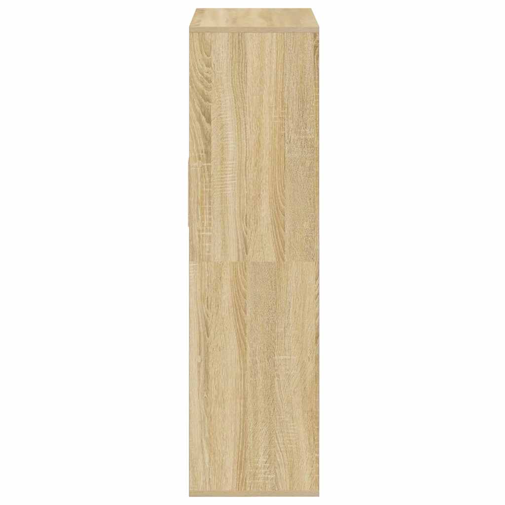 vidaXL Regał na książki, Sonoma Oak, materiał drewnopochodny