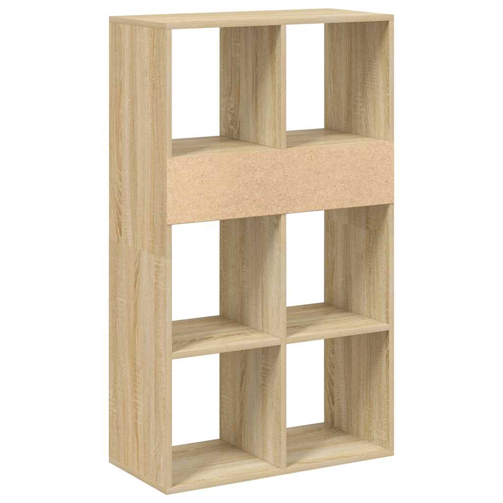 vidaXL Regał na książki, Sonoma Oak, materiał drewnopochodny