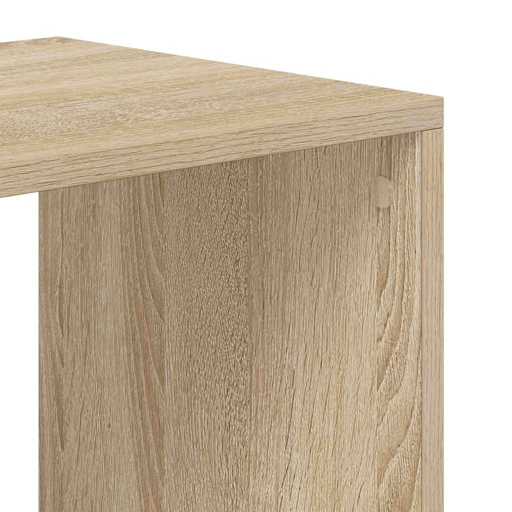 vidaXL Regał na książki, Sonoma Oak, materiał drewnopochodny