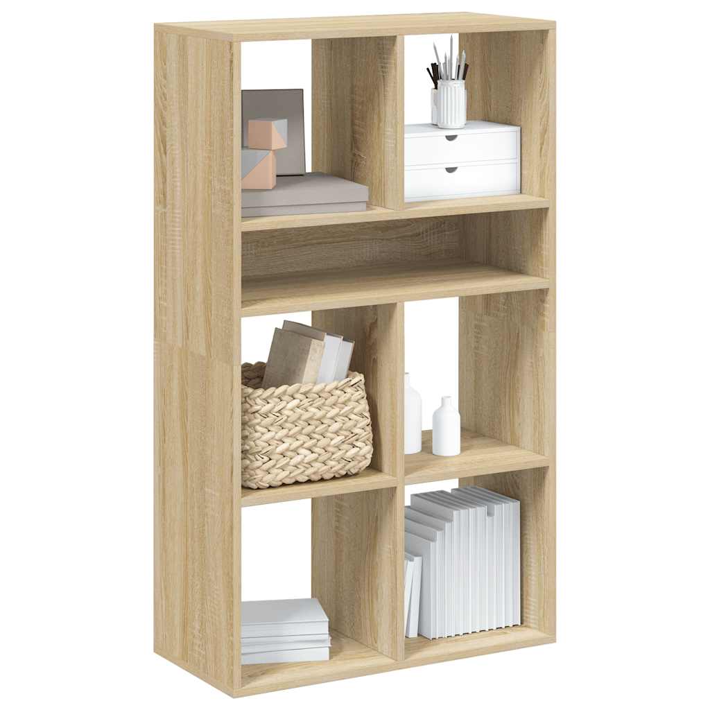 vidaXL Regał na książki, Sonoma Oak, materiał drewnopochodny
