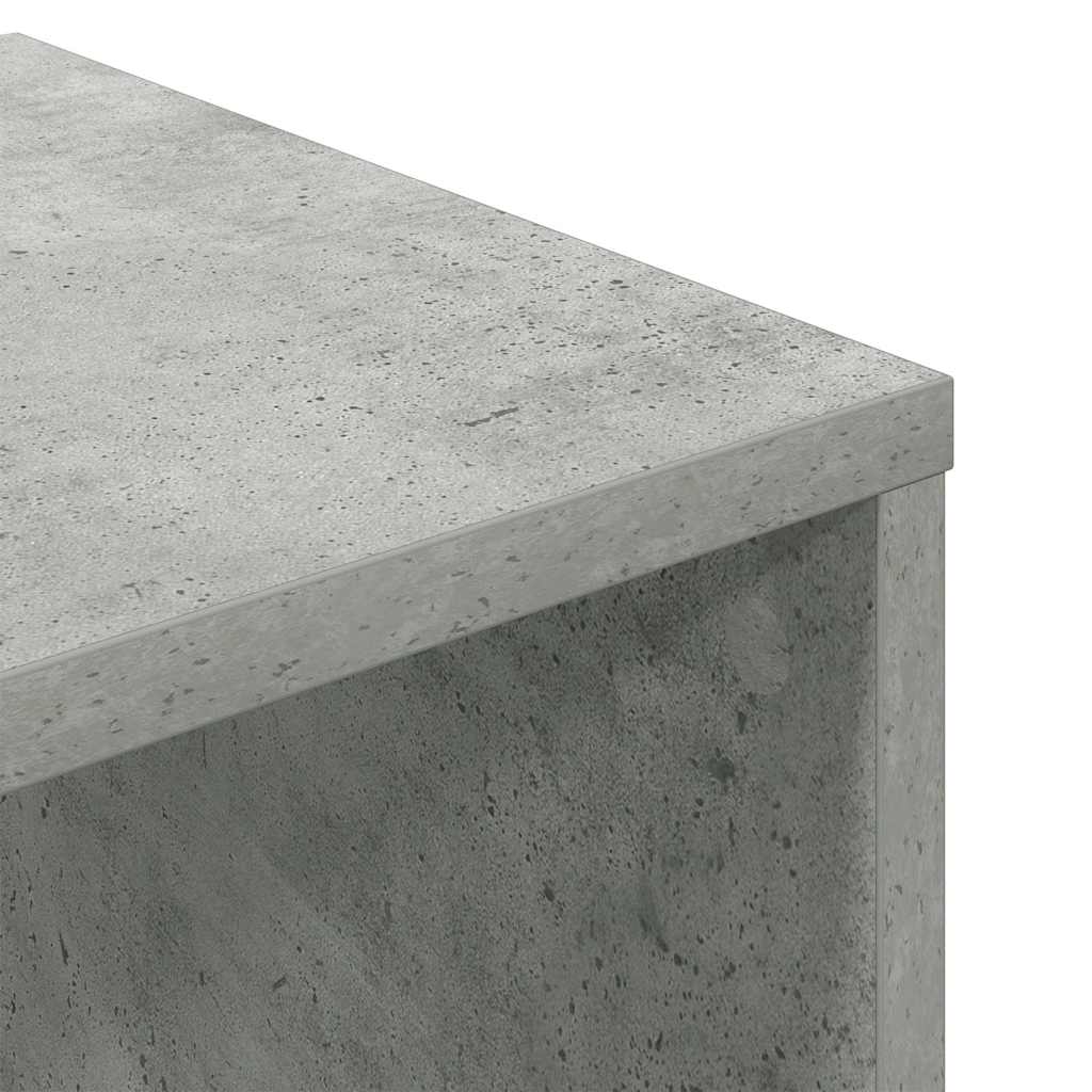 vidaXL Regał, betonowy szary, 34x31x112 cm, materiał drewnopochodny