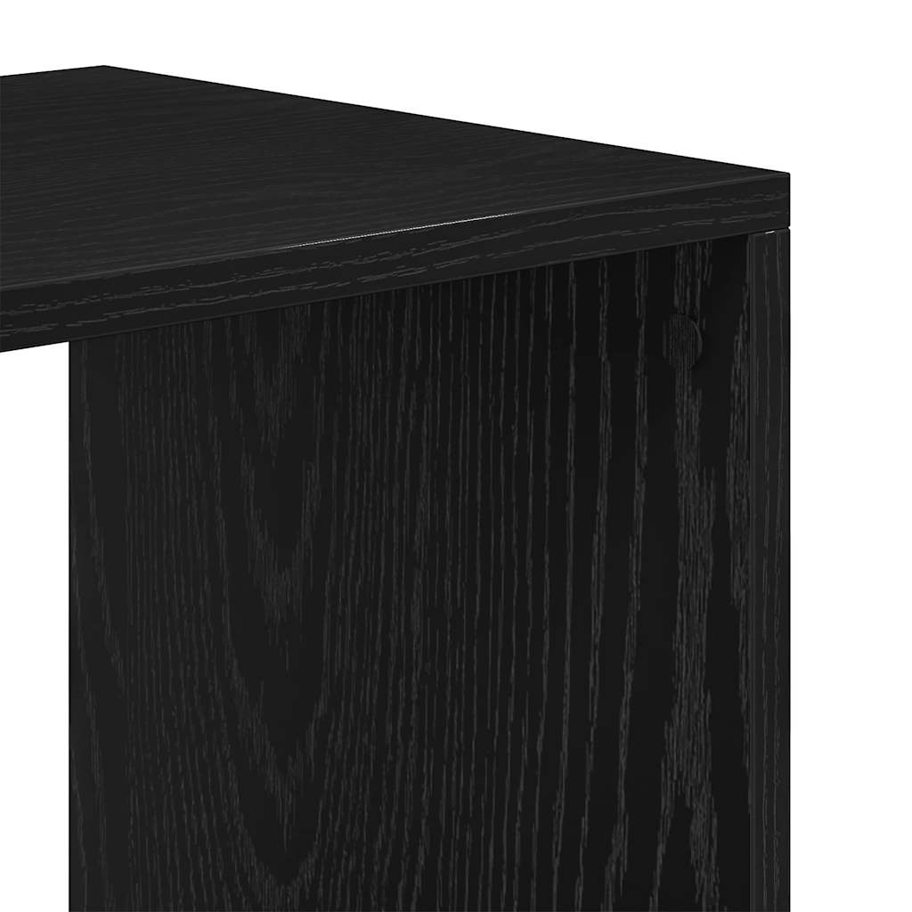 vidaXL Regał na książki, czarny, 66x31x112 cm, materiał drewnopochodny