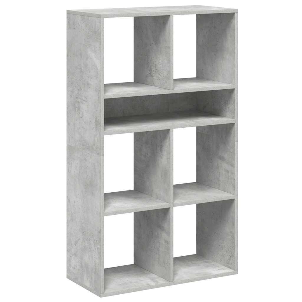 vidaXL Regał, betonowy szary,66x31x112 cm, materiał drewnopochodny