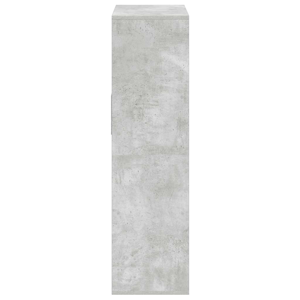 vidaXL Regał, betonowy szary,66x31x112 cm, materiał drewnopochodny