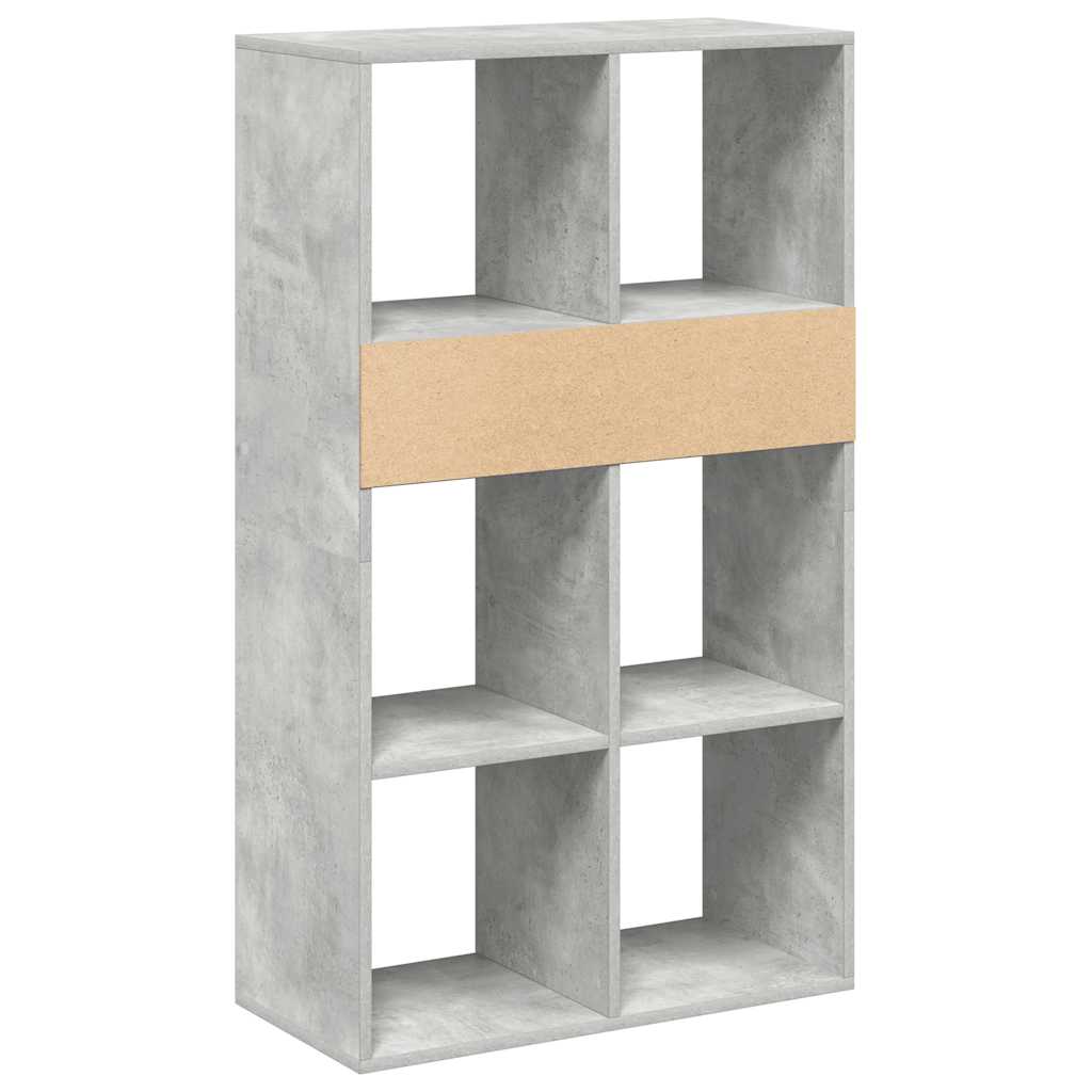 vidaXL Regał, betonowy szary,66x31x112 cm, materiał drewnopochodny