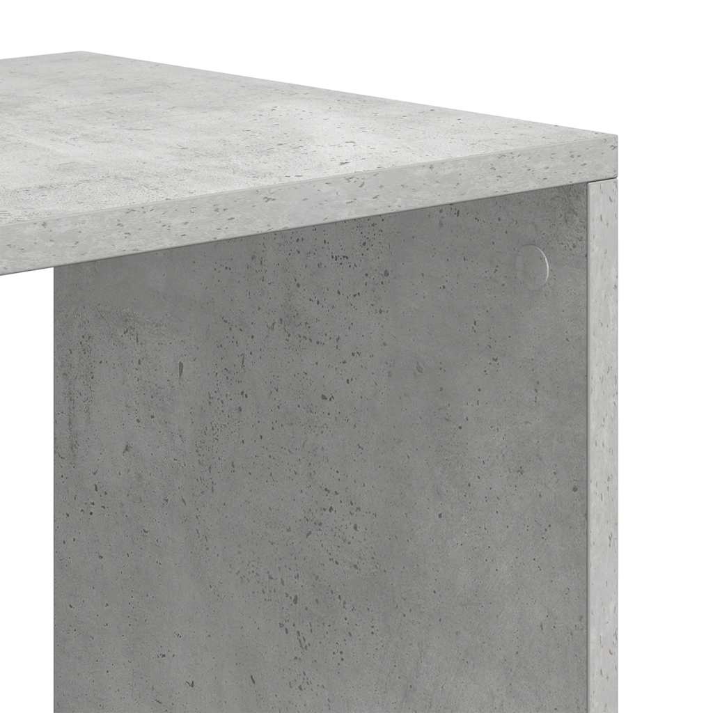 vidaXL Regał, betonowy szary,66x31x112 cm, materiał drewnopochodny