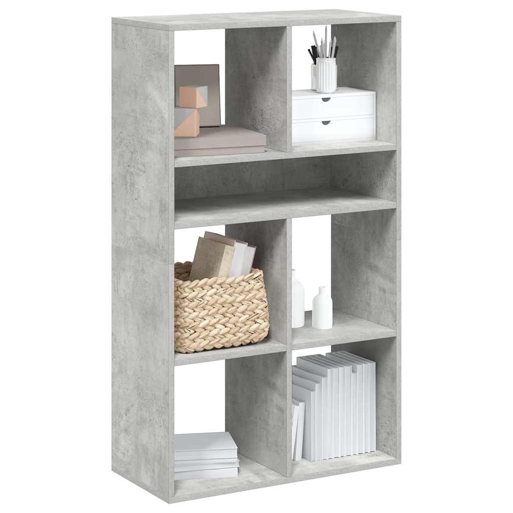 vidaXL Regał, betonowy szary,66x31x112 cm, materiał drewnopochodny
