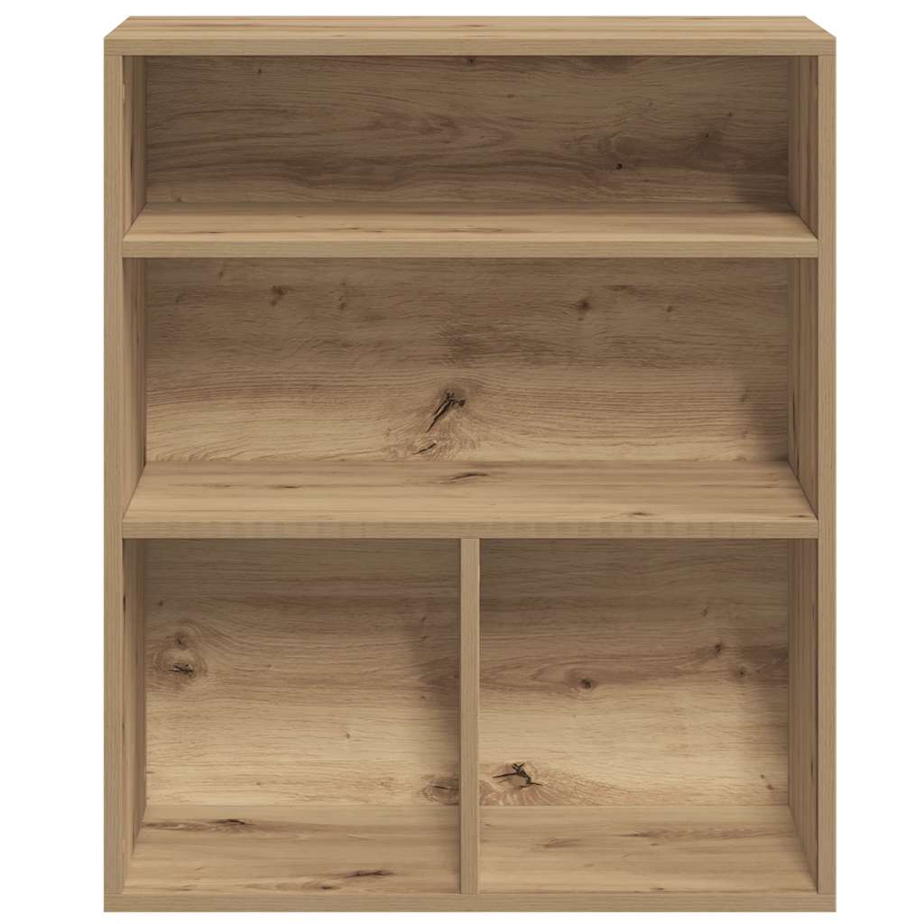 vidaXL Regał na książki, dąb artisan, materiał drewnopochodny