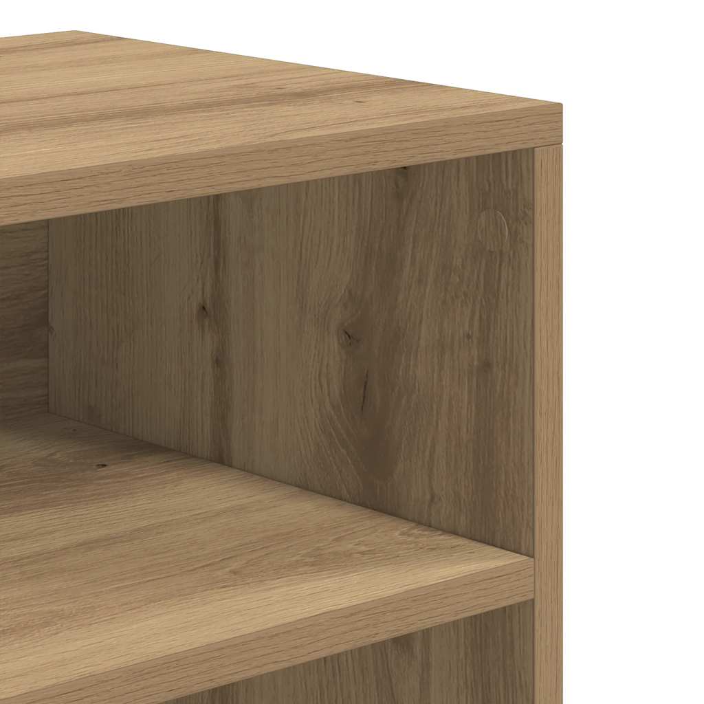 vidaXL Regał na książki, dąb artisan, materiał drewnopochodny