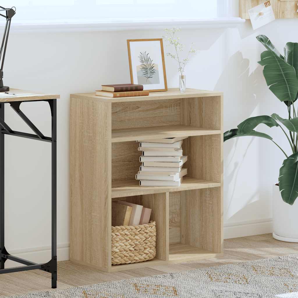 vidaXL Regał na książki, dąb sonoma, materiał drewnopochodny