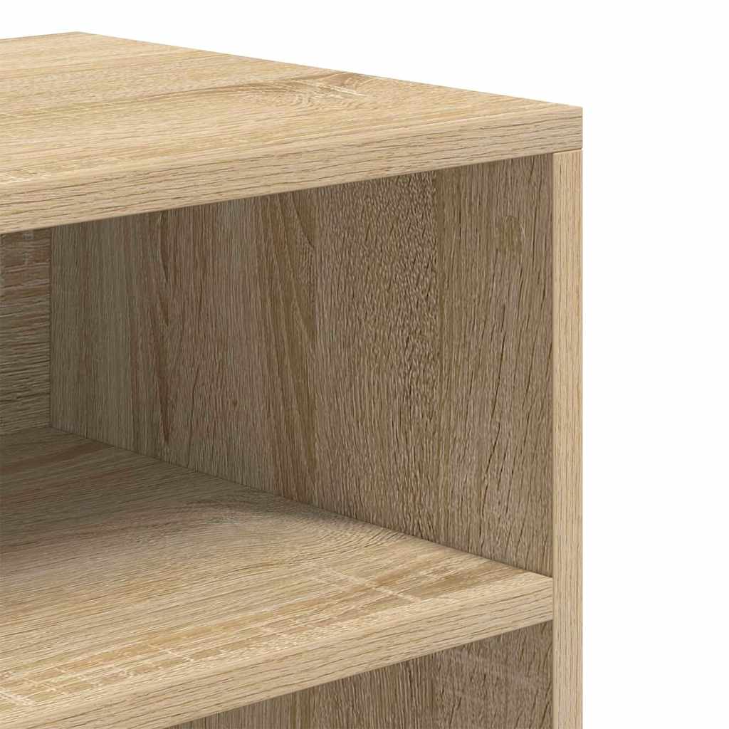 vidaXL Regał na książki, dąb sonoma, materiał drewnopochodny
