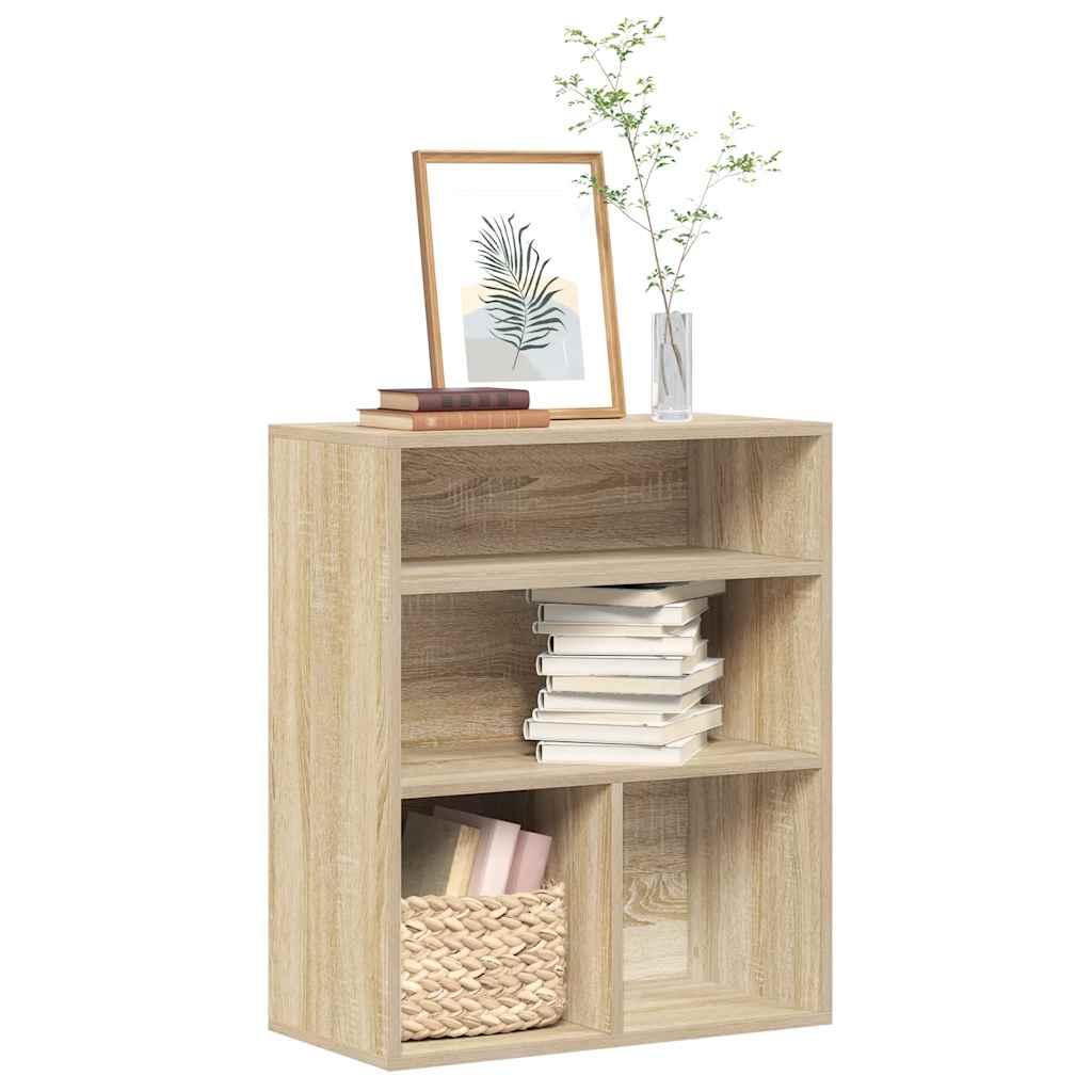 vidaXL Regał na książki, dąb sonoma, materiał drewnopochodny