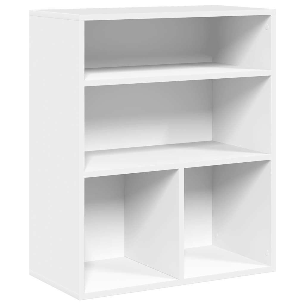 vidaXL Regał, biały, 60x30x71,5 cm, materiał drewnopochodny