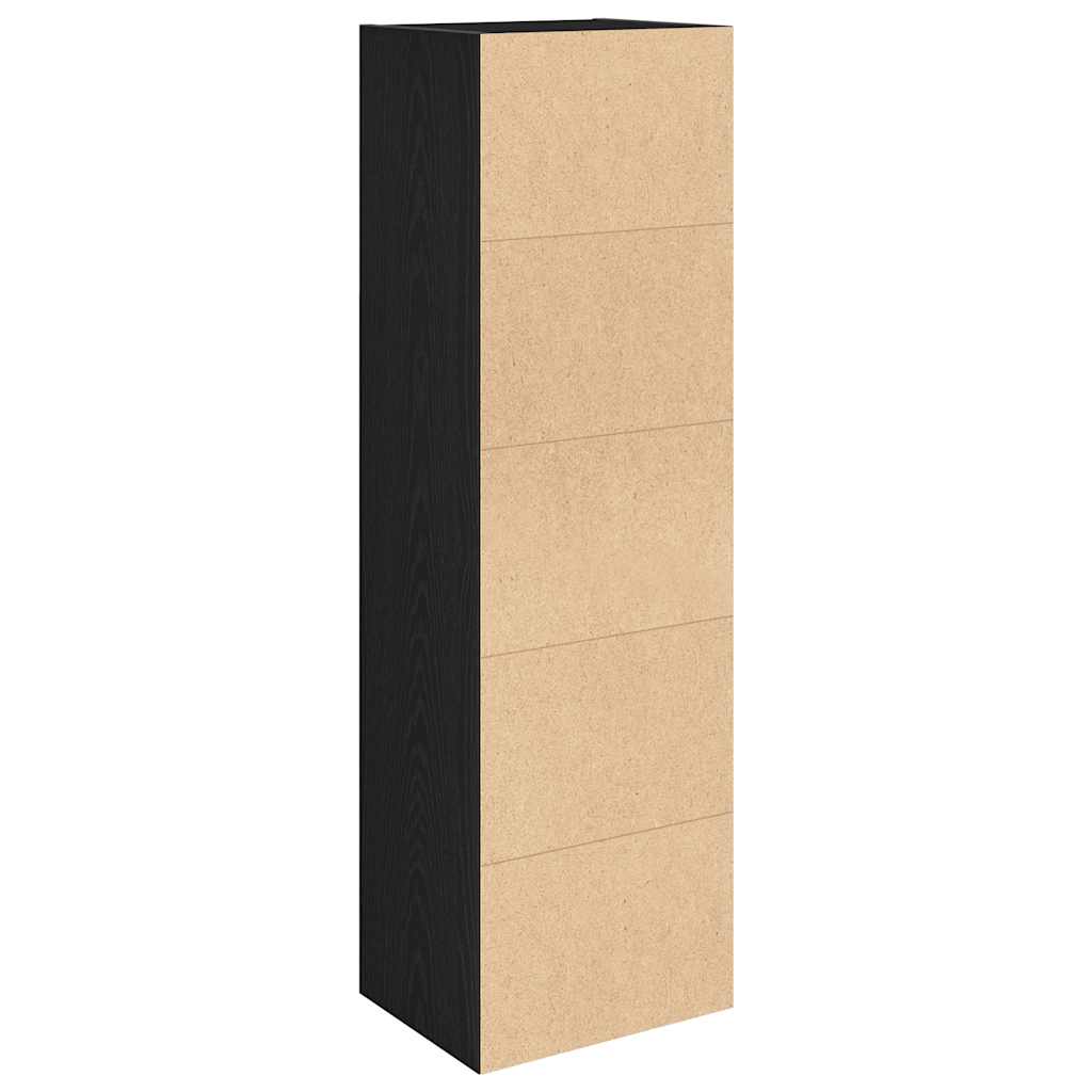 vidaXL Regał, czarny, 31x24x102 cm, materiał drewnopochodny
