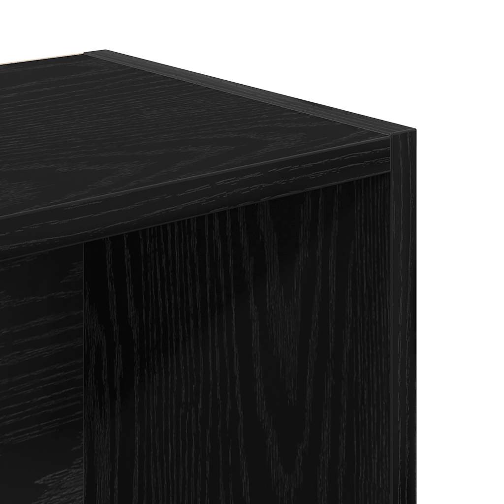 vidaXL Regał, czarny, 31x24x102 cm, materiał drewnopochodny