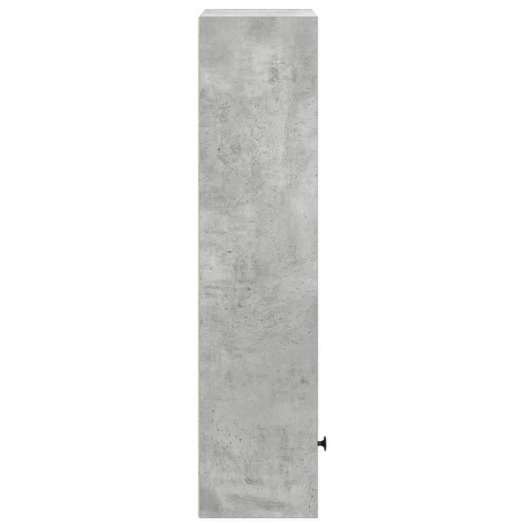 vidaXL Regał, szarość betonu, 31x24x102 cm, materiał drewnopochodny