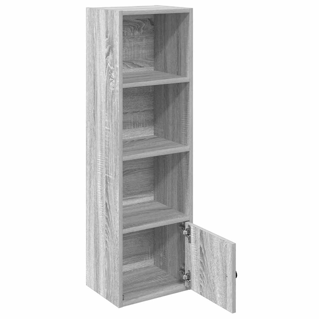 vidaXL Regał, szary dąb sonoma, 31x24x102 cm, materiał drewnopochodny