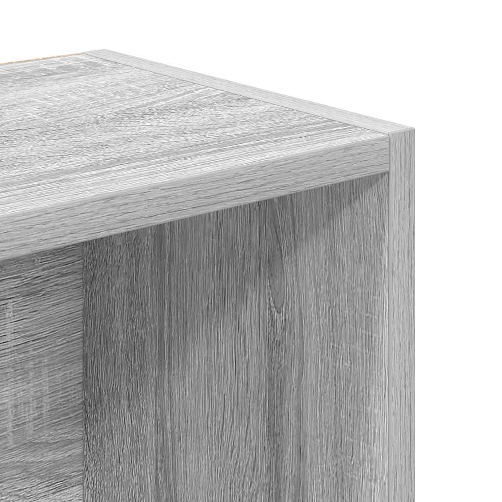 vidaXL Regał, szary dąb sonoma, 31x24x102 cm, materiał drewnopochodny