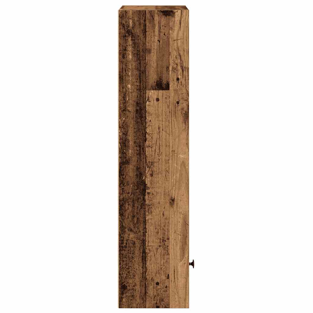 vidaXL Regał, stare drewno, 31x24x102 cm, materiał drewnopochodny
