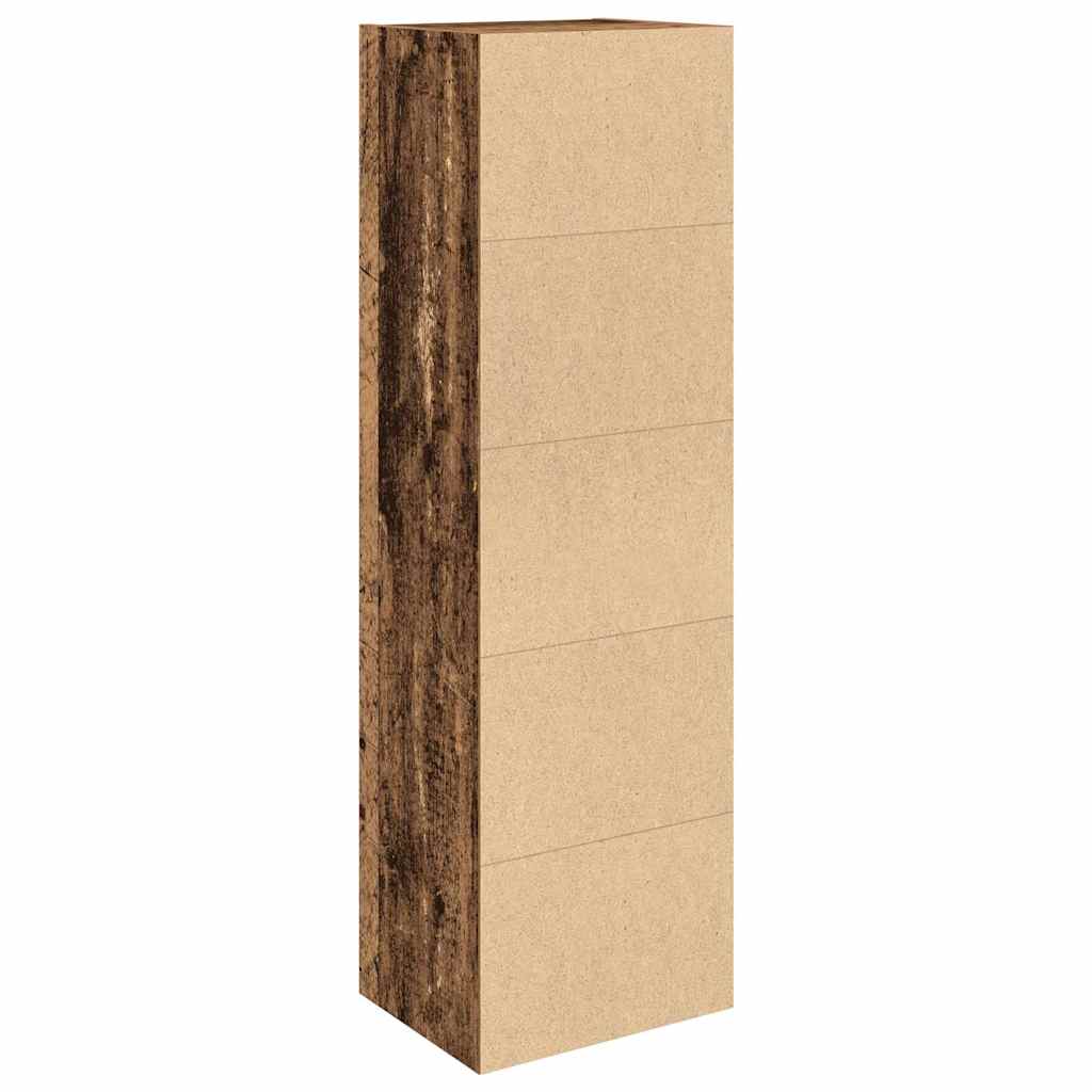 vidaXL Regał, stare drewno, 31x24x102 cm, materiał drewnopochodny