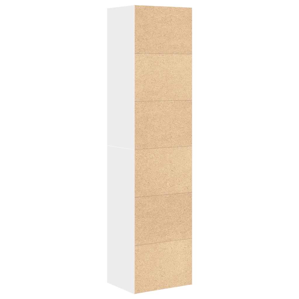 vidaXL Regał, biały, 31x24x127 cm, materiał drewnopochodny