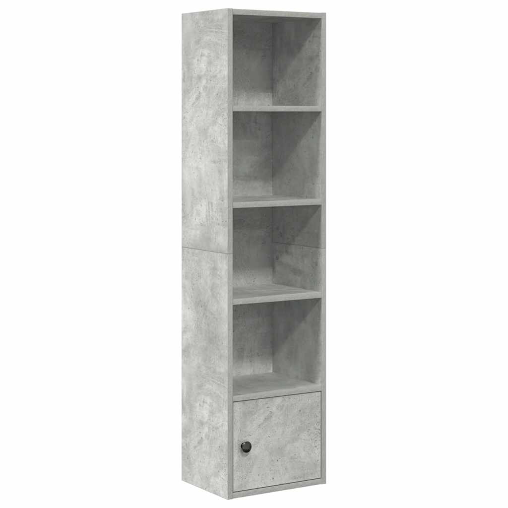 vidaXL Regał, szarość betonu, 31x24x127 cm, materiał drewnopochodny