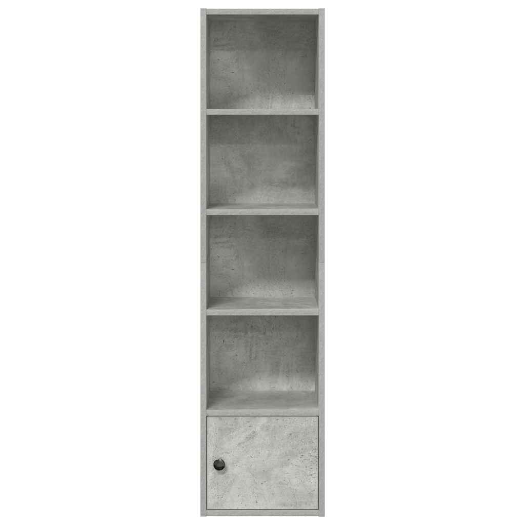 vidaXL Regał, szarość betonu, 31x24x127 cm, materiał drewnopochodny