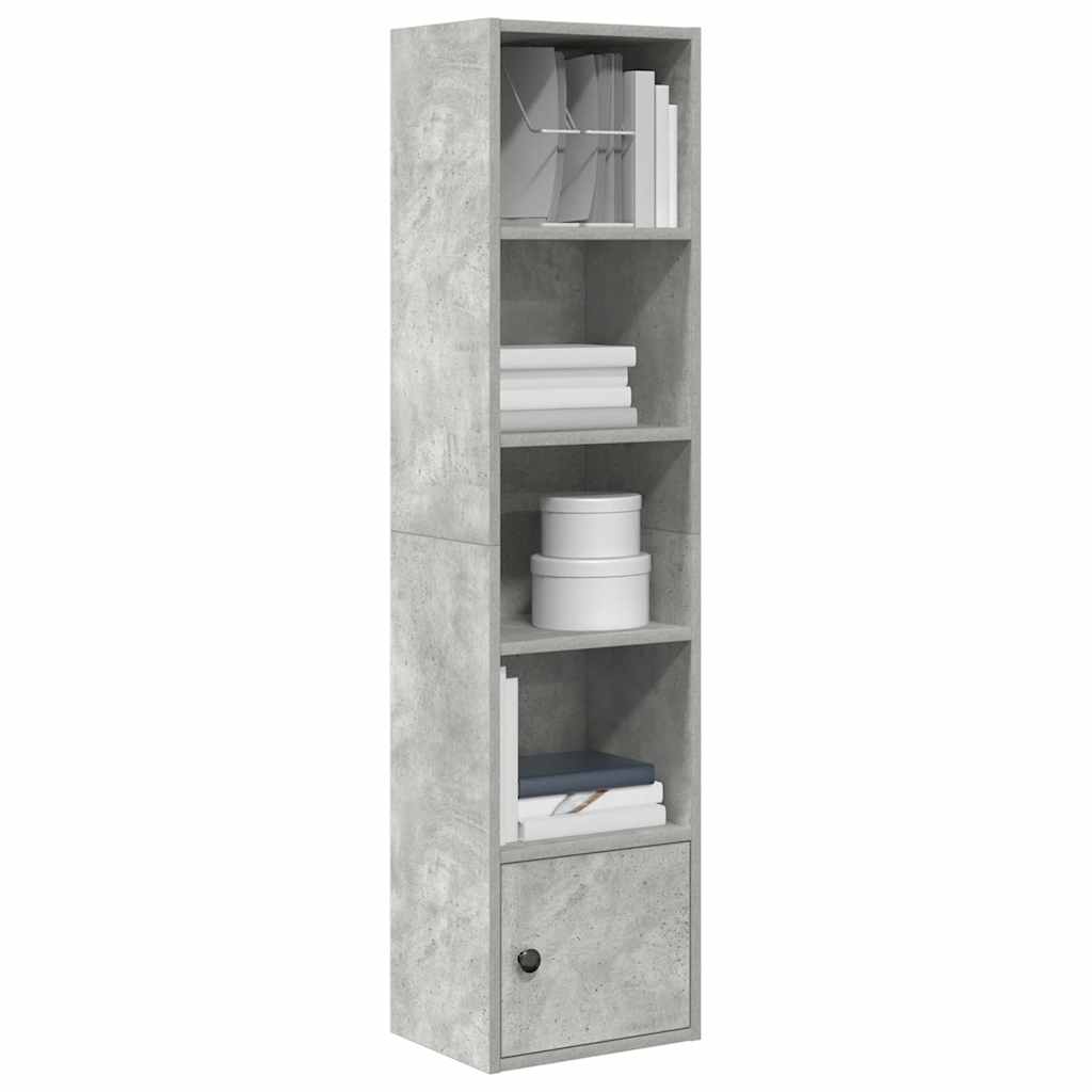 vidaXL Regał, szarość betonu, 31x24x127 cm, materiał drewnopochodny