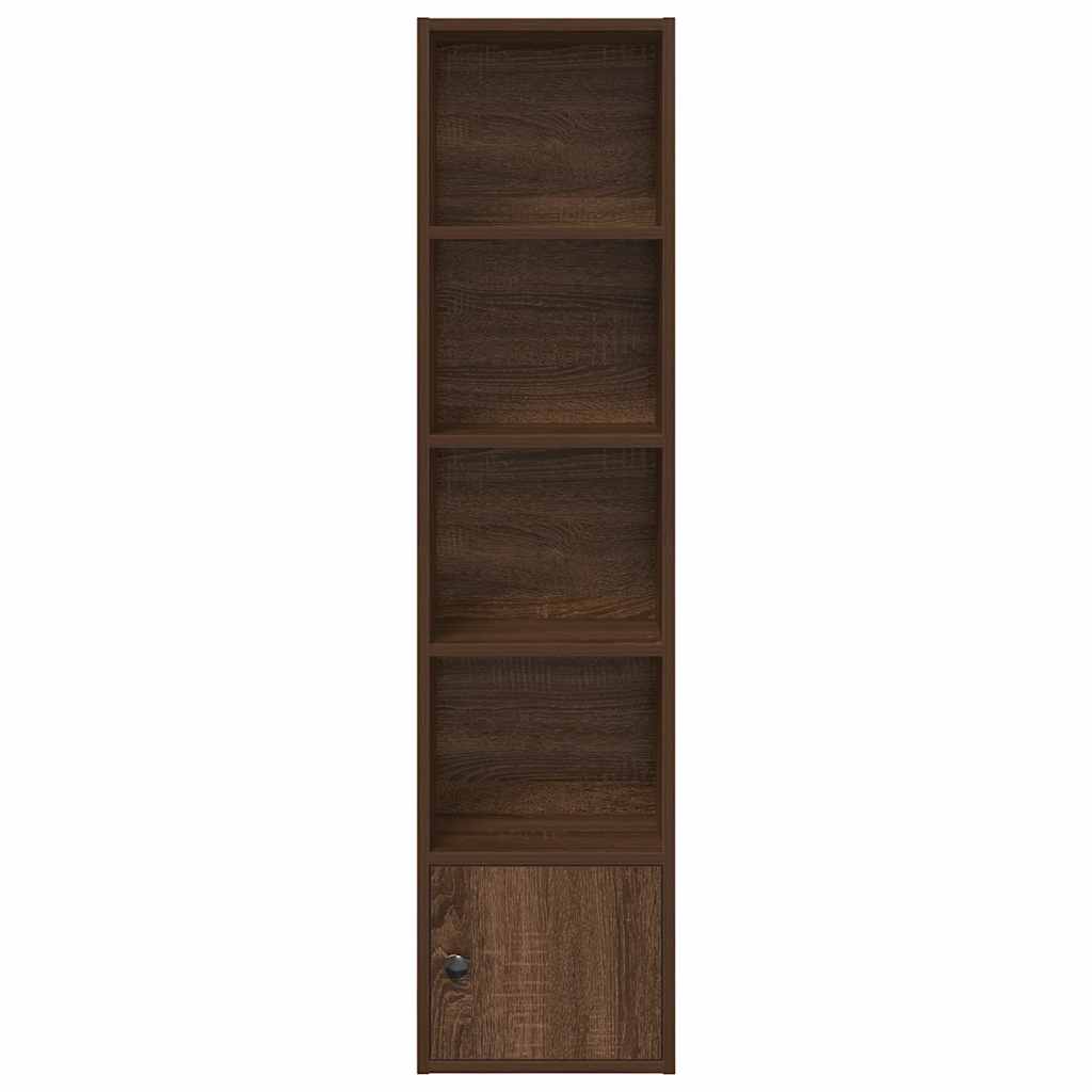 vidaXL Regał, brązowy dąb, 31x24x127 cm, materiał drewnopochodny