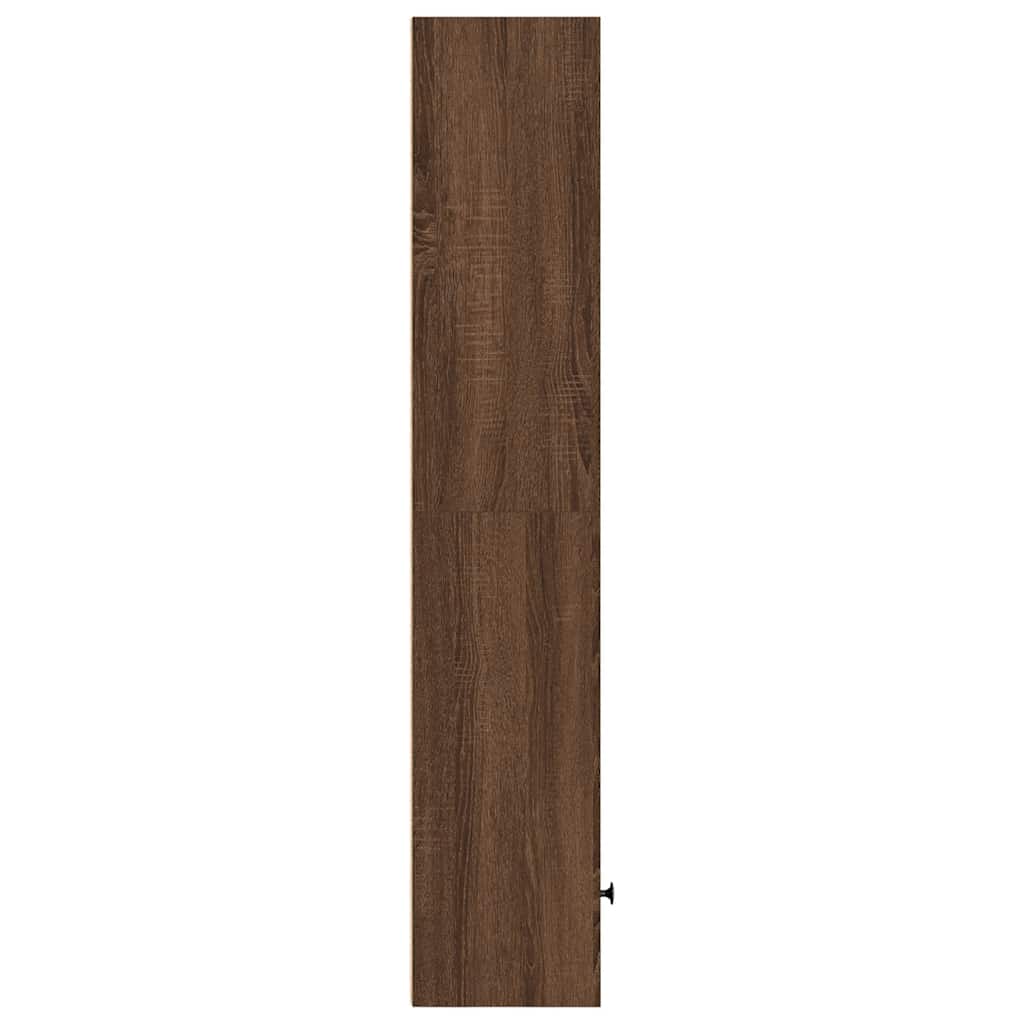 vidaXL Regał, brązowy dąb, 31x24x127 cm, materiał drewnopochodny