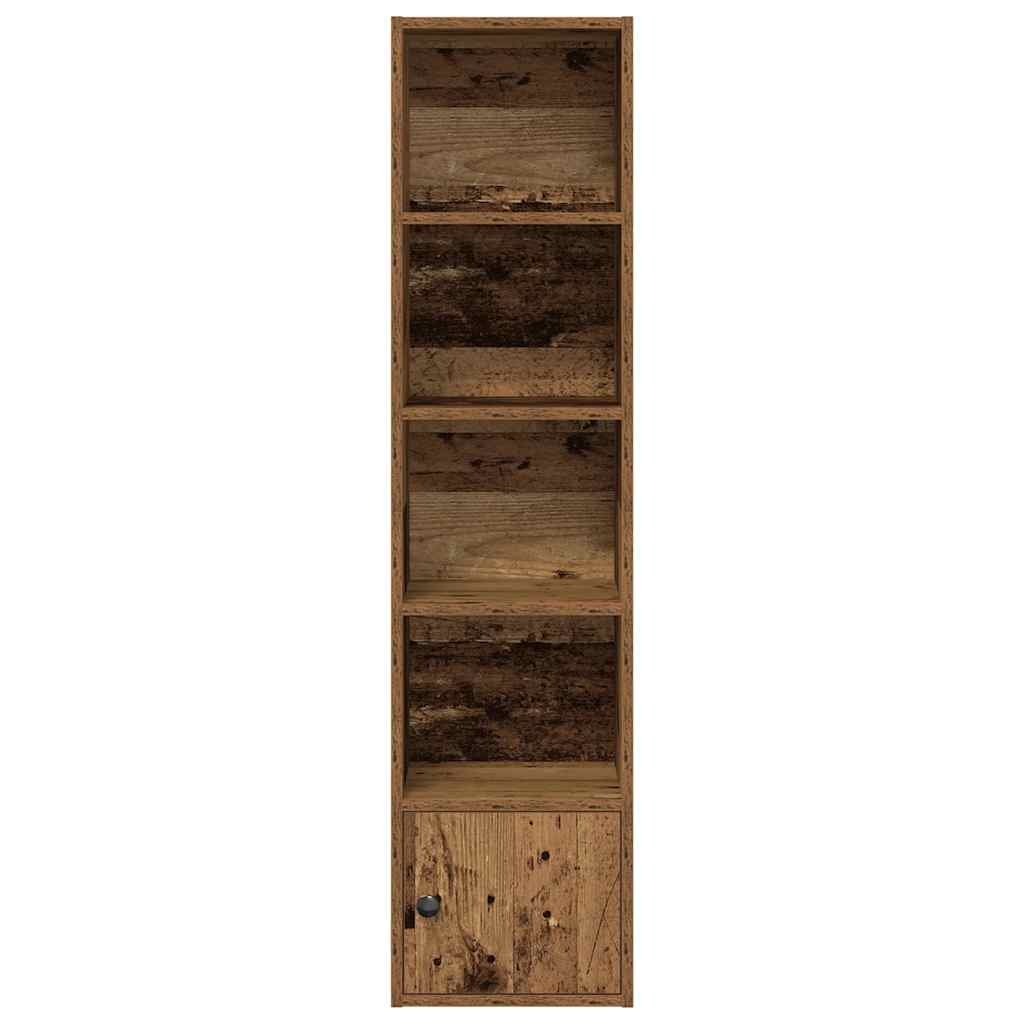 vidaXL Regał, stare drewno, 31x24x127 cm, materiał drewnopochodny