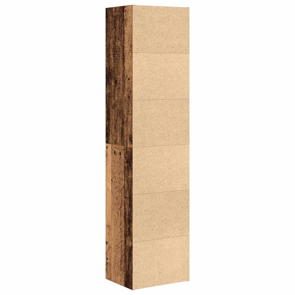 vidaXL Regał, stare drewno, 31x24x127 cm, materiał drewnopochodny