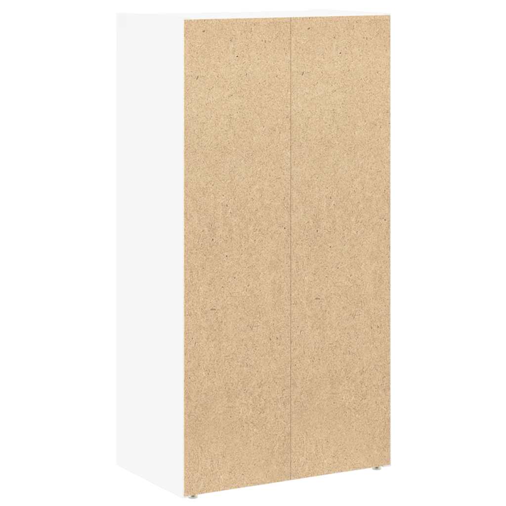 vidaXL Regał na książki, biała, 40x24x77 cm, materiał drewnopochodny