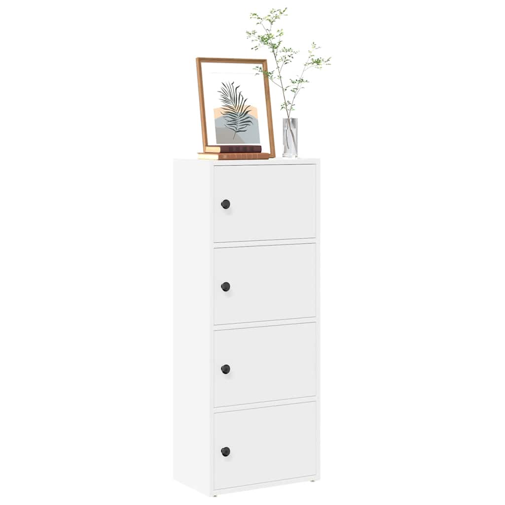 vidaXL Regał na książki, biały, 40x24x102 cm, materiał drewnopochodny